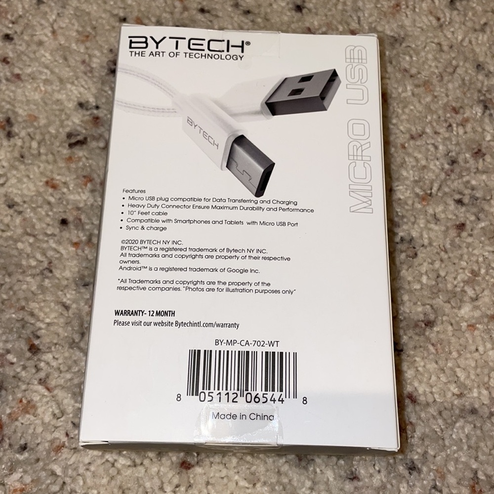 New 10ft Micro USB - Picture 2 of 3